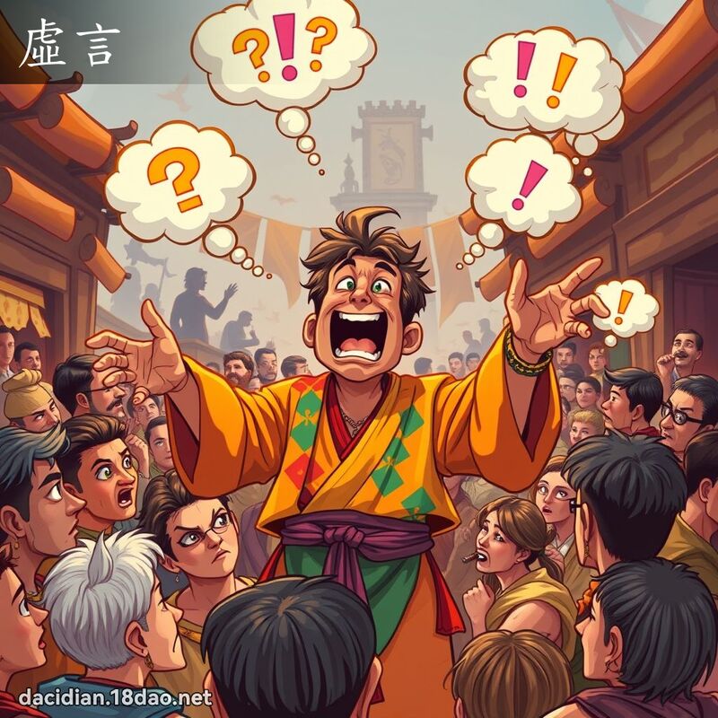虛言 - 國語大辭典配圖