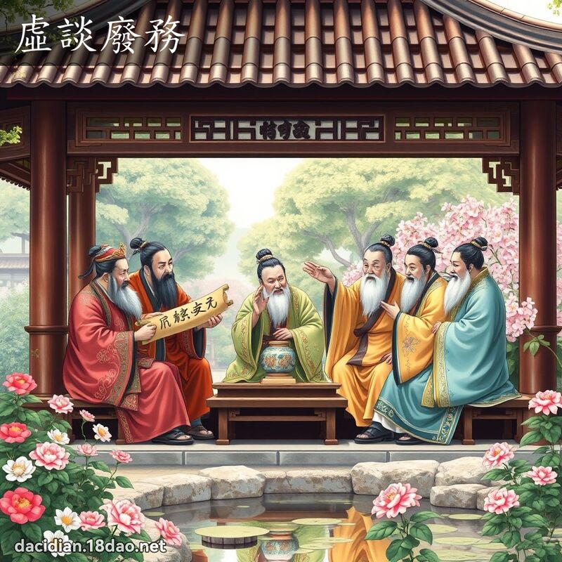 虚谈废务 - 国语大辞典配图