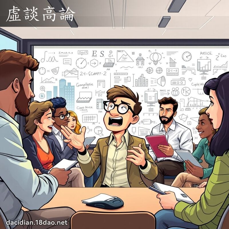 虛談高論 - 國語大辭典配圖