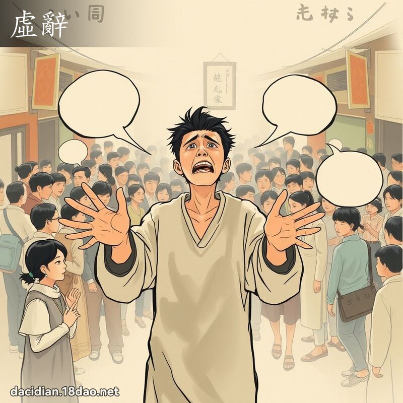 虛辭 - 國語大辭典配圖
