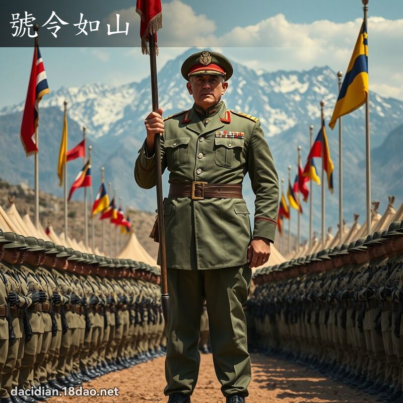 号令如山 - 国语大辞典配图