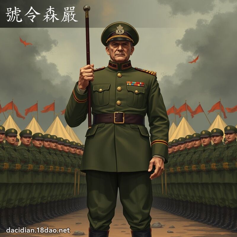 号令森严 - 国语大辞典配图