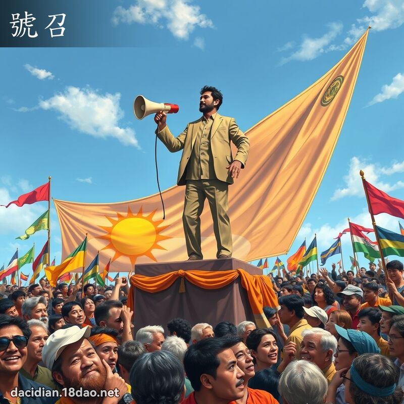 号召 - 国语大辞典配图