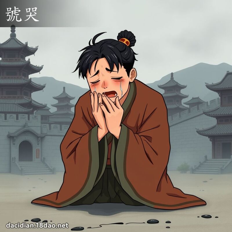 号哭 - 国语大辞典配图