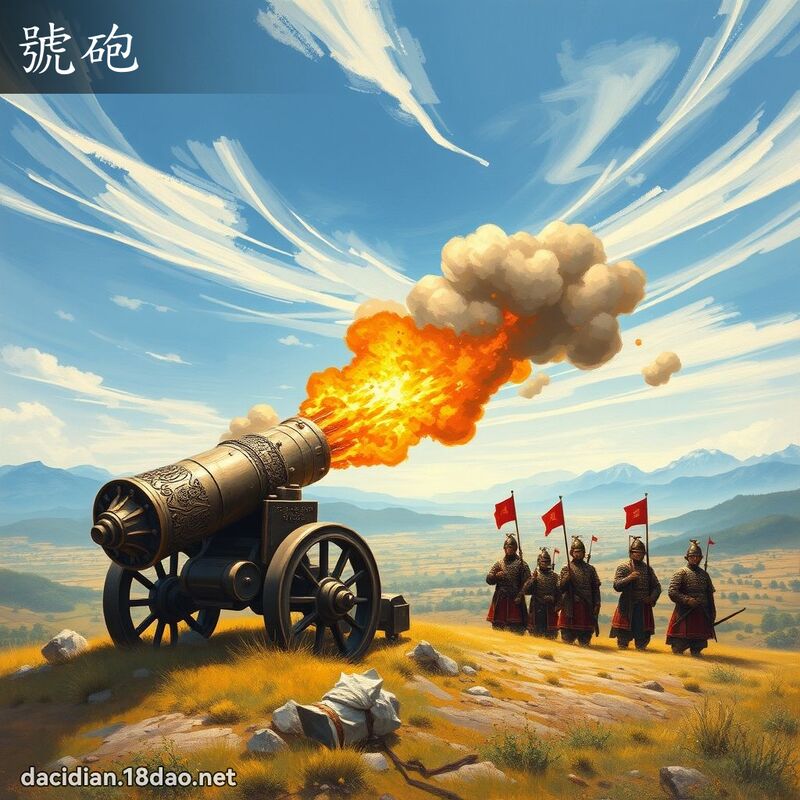 號砲 - 國語大辭典配圖