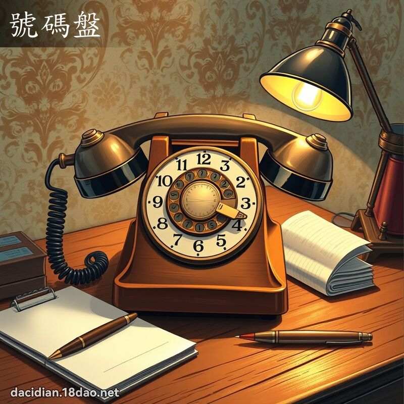 號碼盤 - 國語大辭典配圖