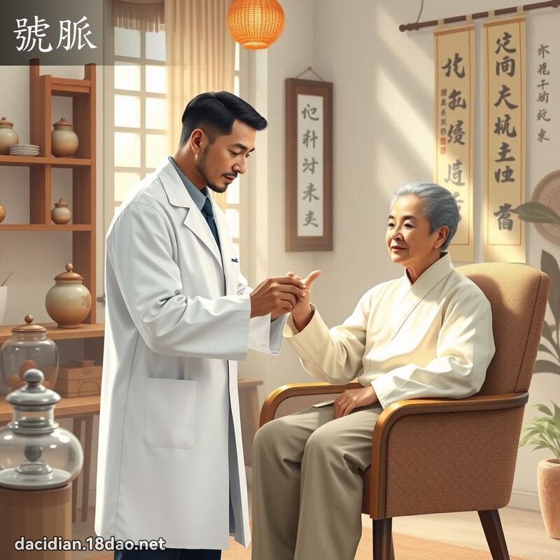 號脈 - 國語大辭典配圖
