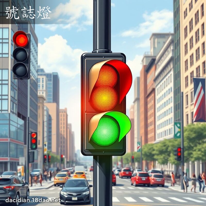 號誌燈 - 國語大辭典配圖