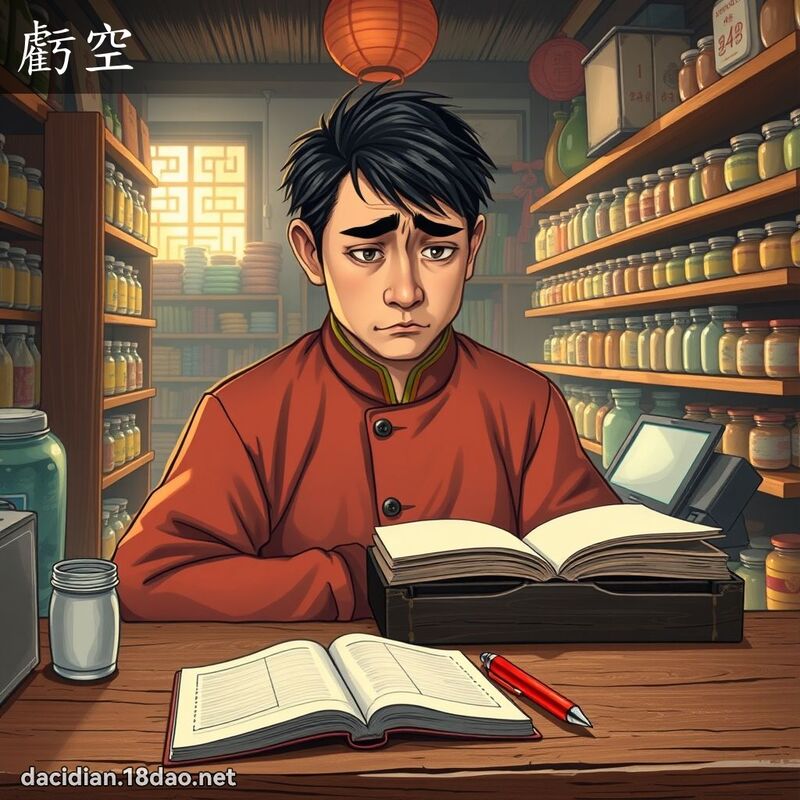 亏空 - 国语大辞典配图