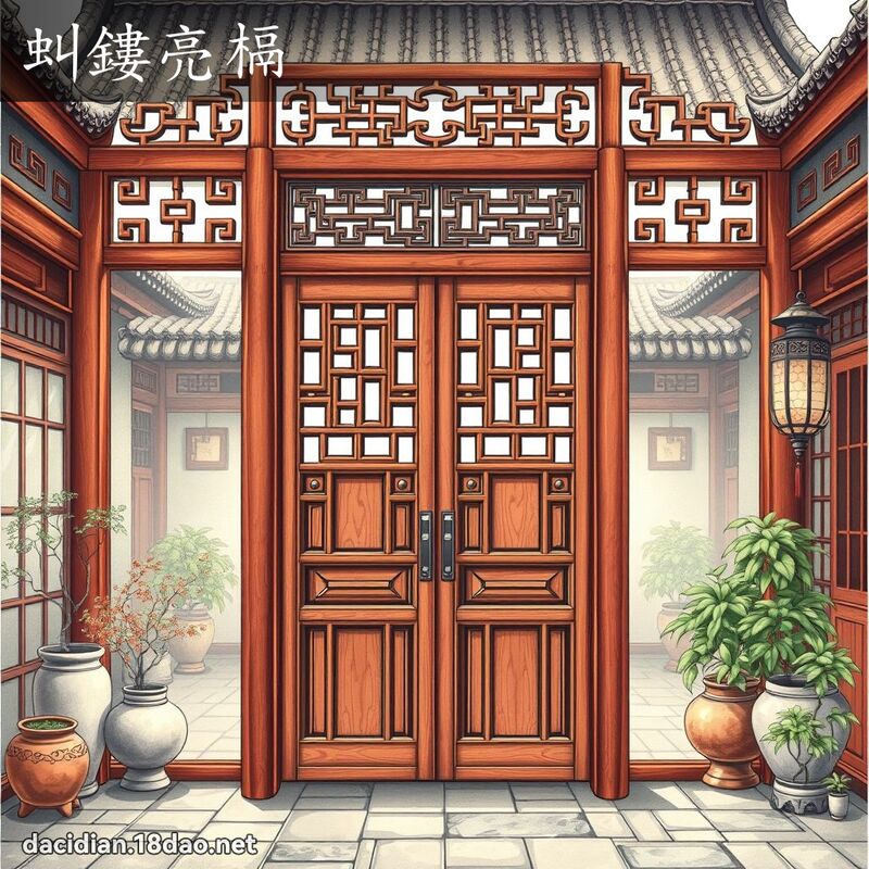 虯鏤亮槅 - 國語大辭典配圖
