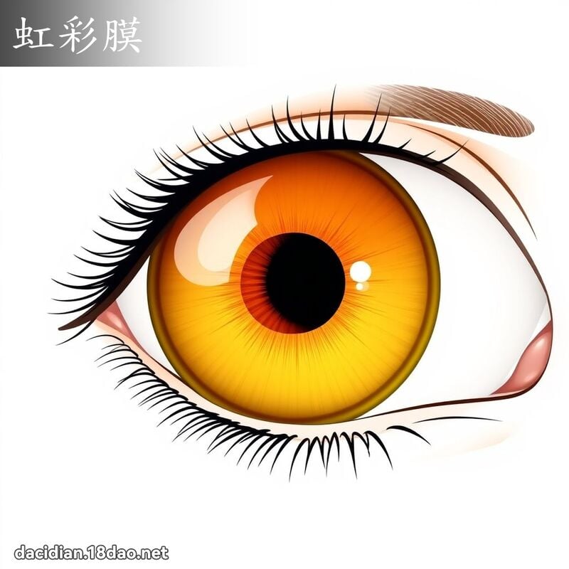 虹彩膜 - 国语大辞典配图
