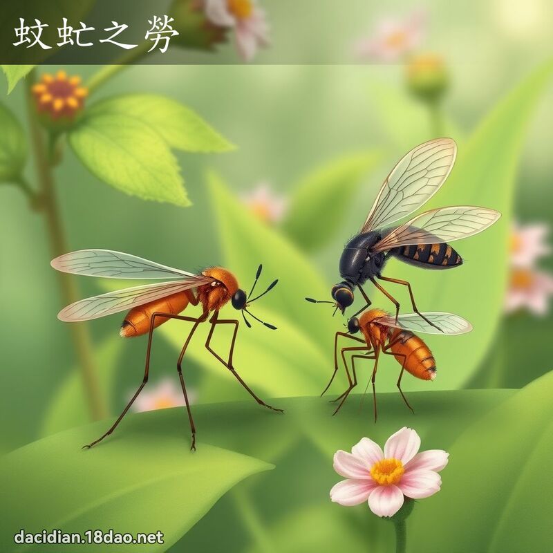 蚊虻之勞 - 國語大辭典配圖
