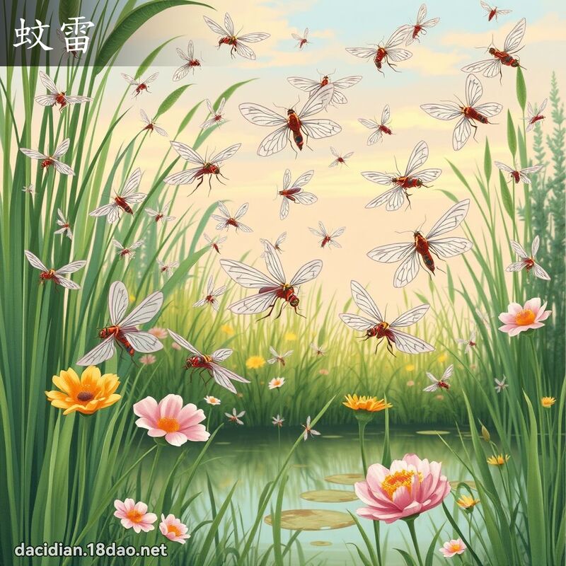 蚊雷 - 國語大辭典配圖