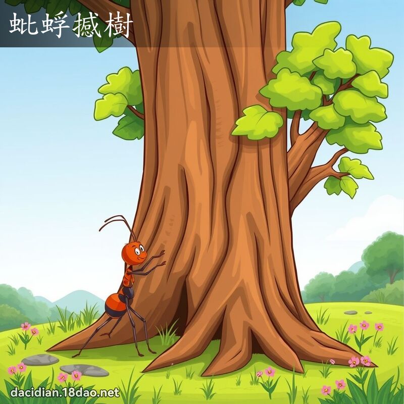 蚍蜉撼樹 - 國語大辭典配圖