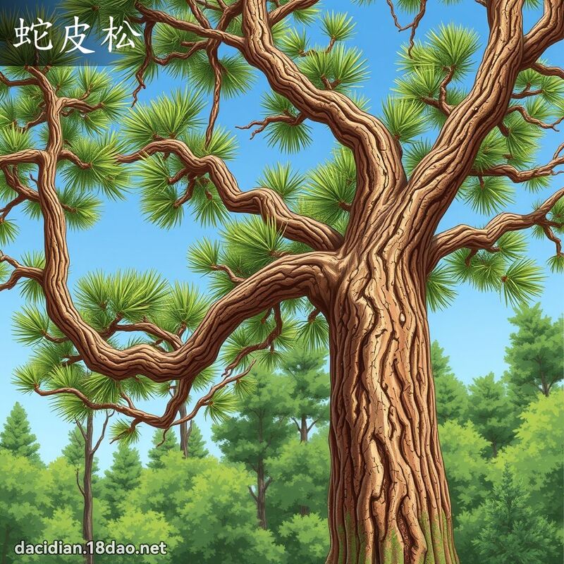 蛇皮松 - 国语大辞典配图