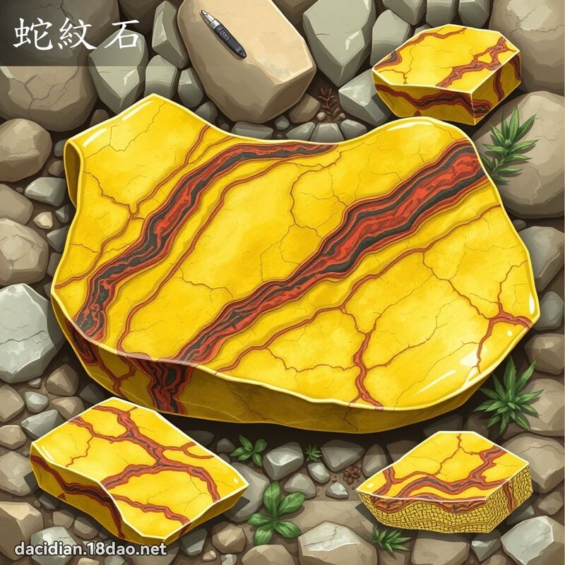 蛇纹石 - 国语大辞典配图