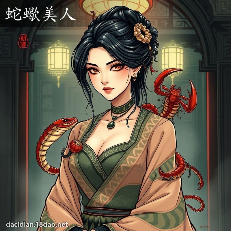 蛇蝎美人 - 国语大辞典配图