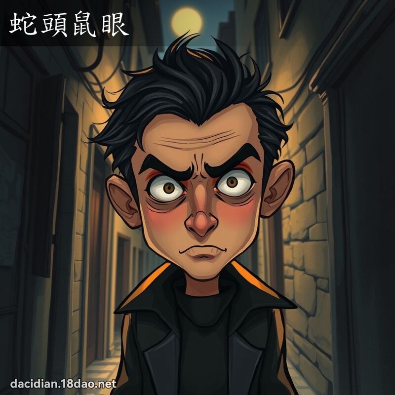 蛇頭鼠眼 - 國語大辭典配圖
