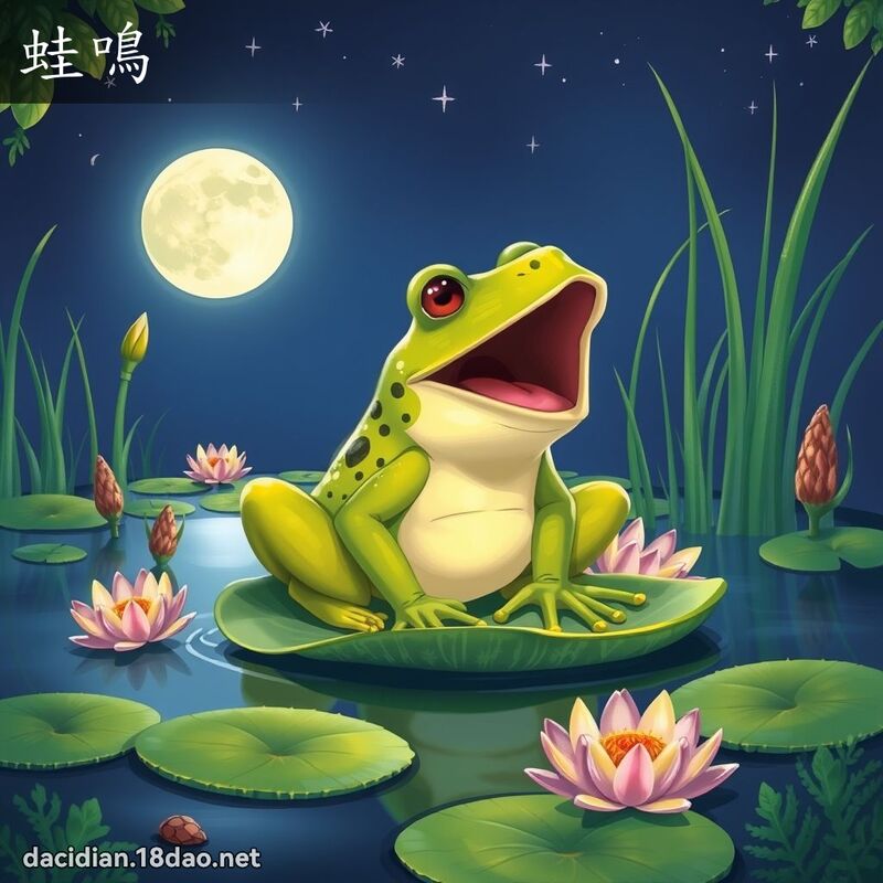 蛙鳴 - 國語大辭典配圖