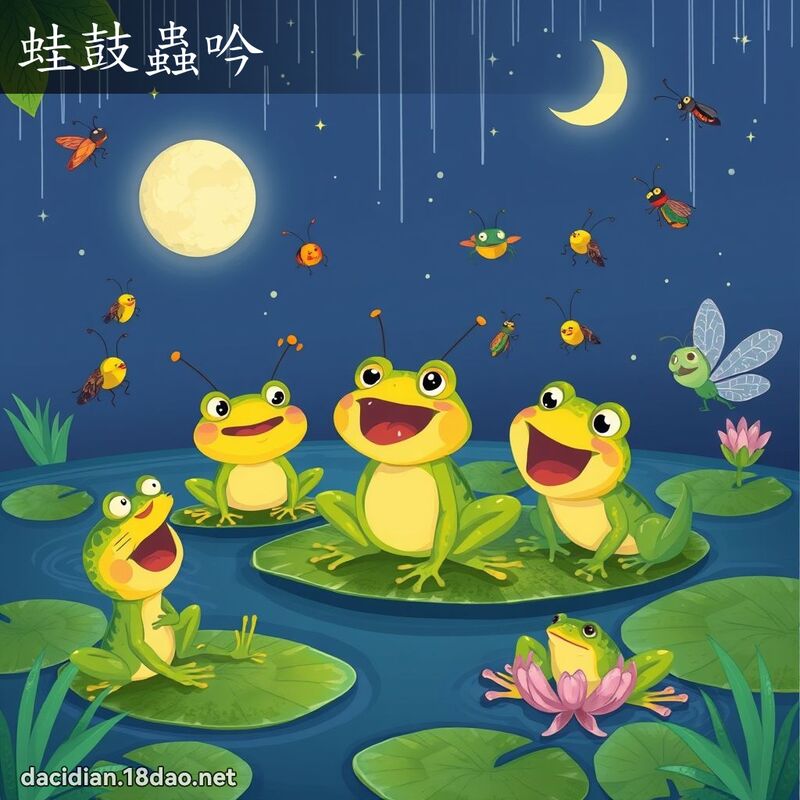 蛙鼓虫吟 - 国语大辞典配图