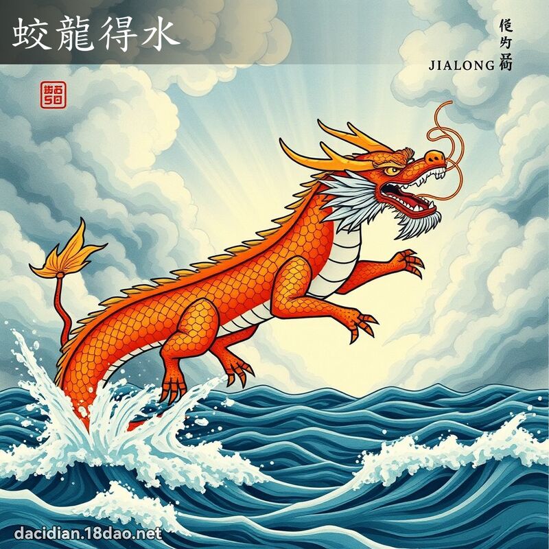 蛟龍得水 - 國語大辭典配圖