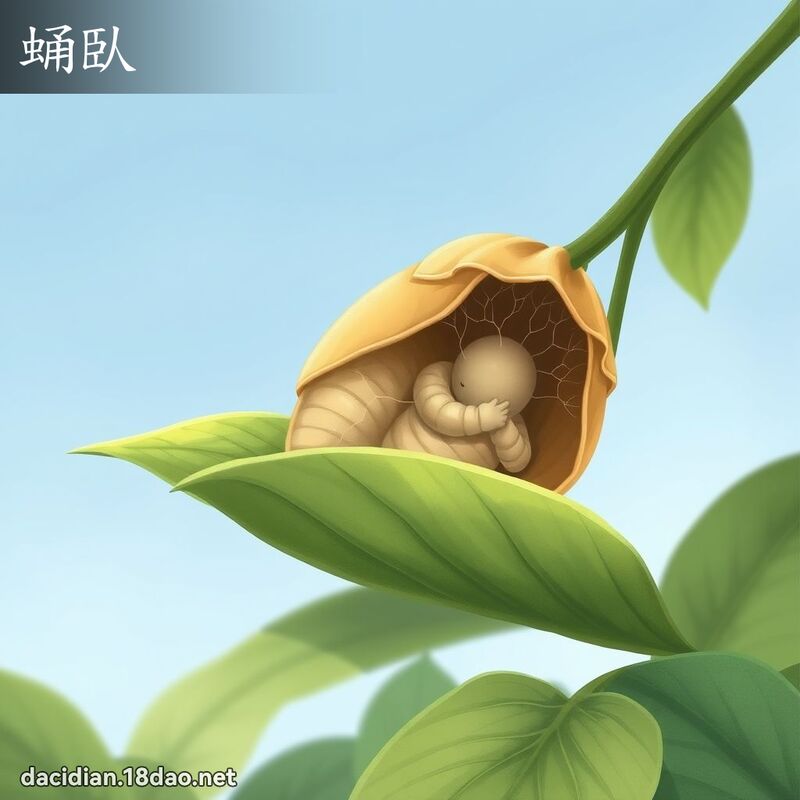 蛹臥 - 国语大辞典配图