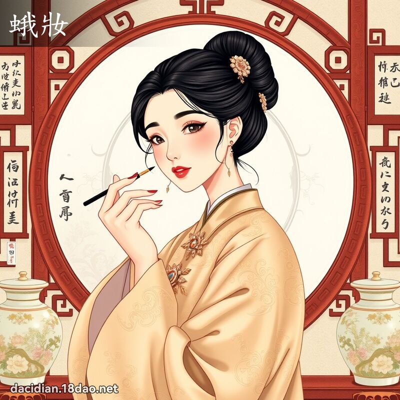蛾妆 - 国语大辞典配图