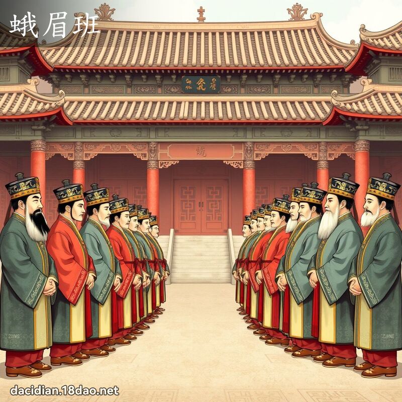 蛾眉班 - 国语大辞典配图