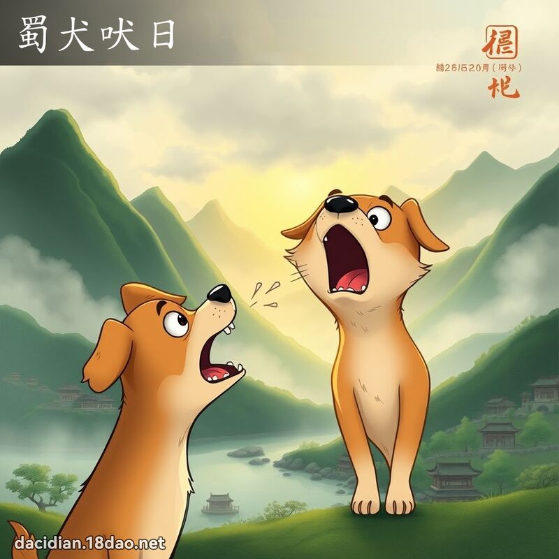 蜀犬吠日 - 國語大辭典配圖