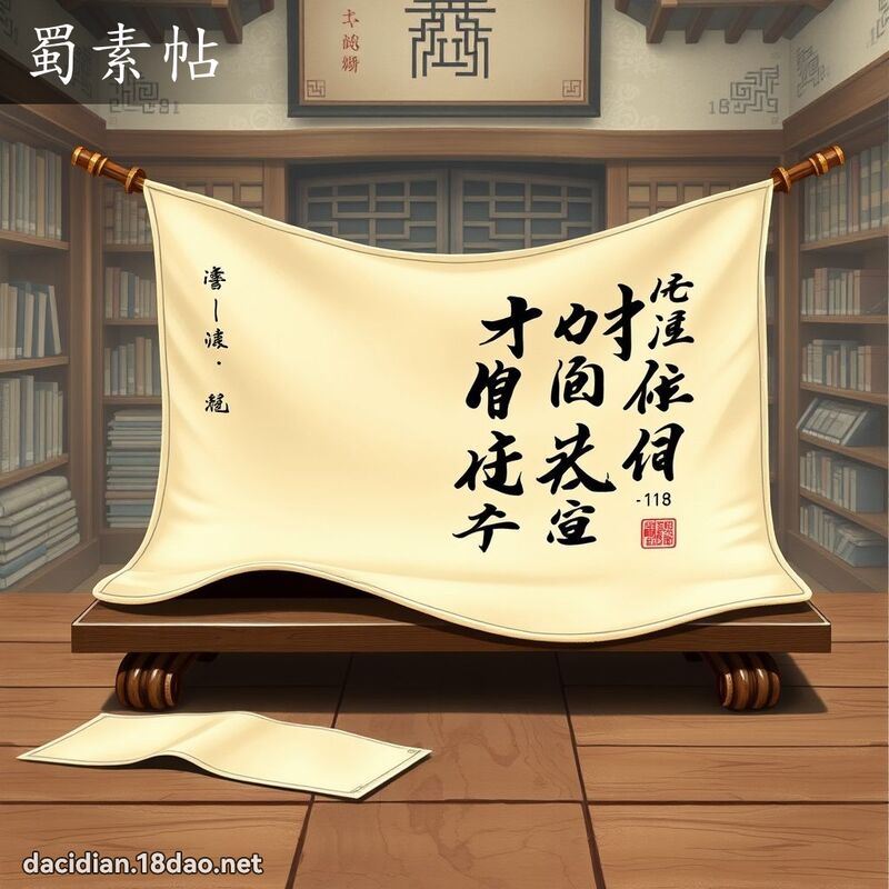 蜀素帖 - 國語大辭典配圖