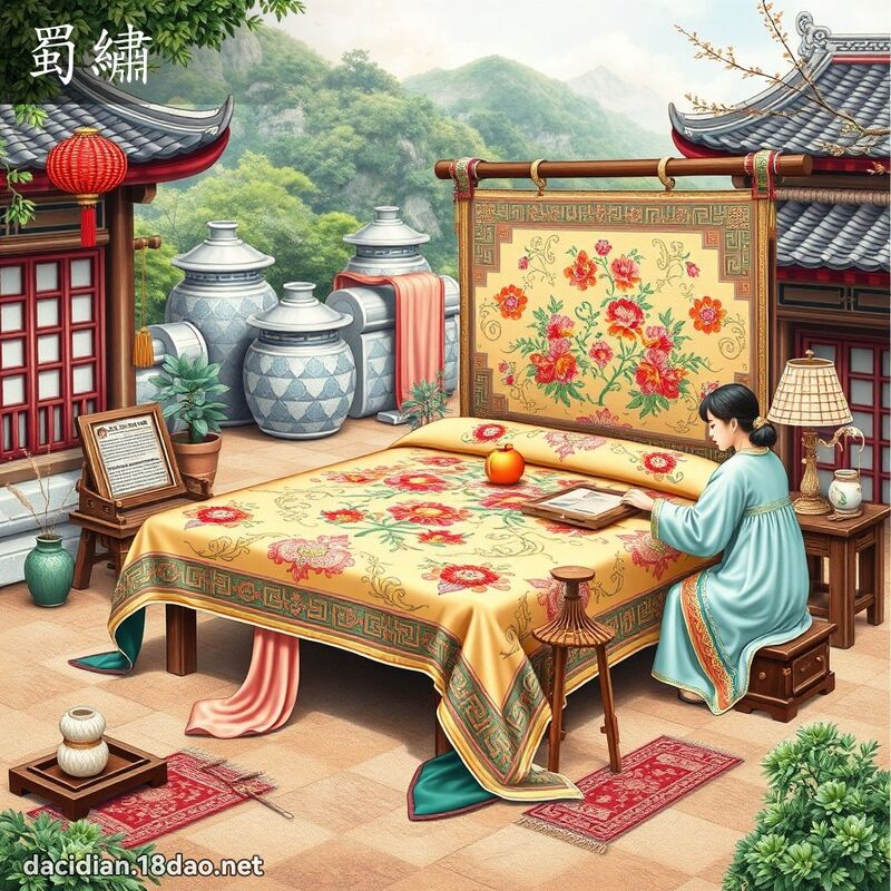 蜀绣 - 国语大辞典配图