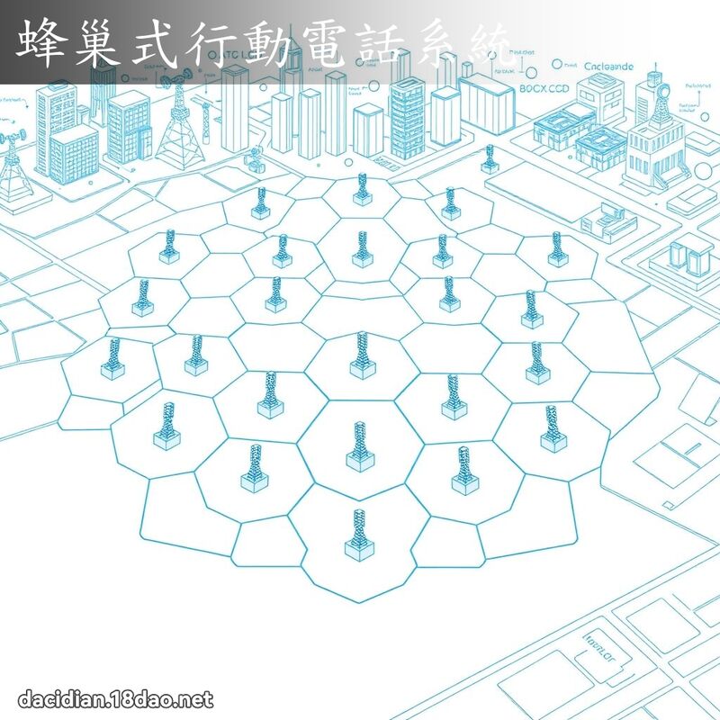 蜂巢式行動電話系統 - 國語大辭典配圖