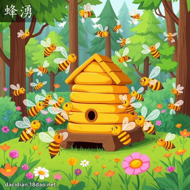 蜂湧 - 國語大辭典配圖