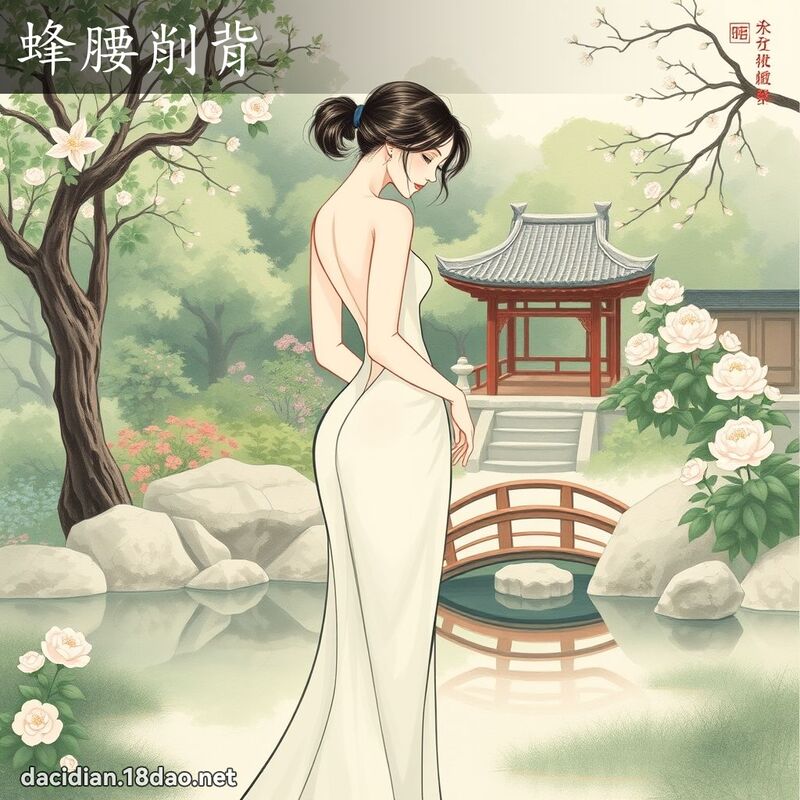 蜂腰削背 - 国语大辞典配图