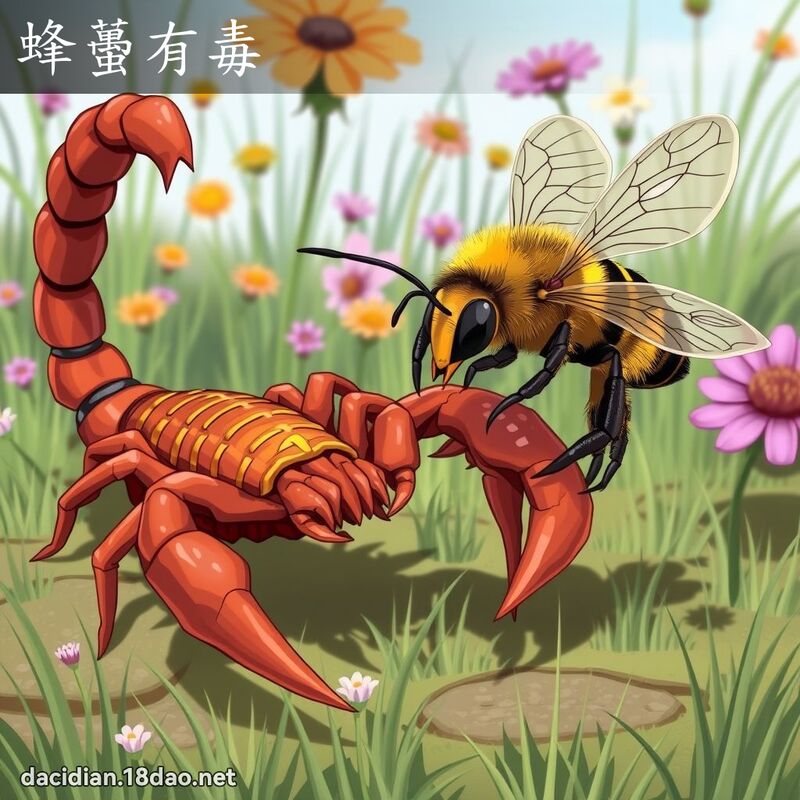 蜂蠆有毒 - 国语大辞典配图