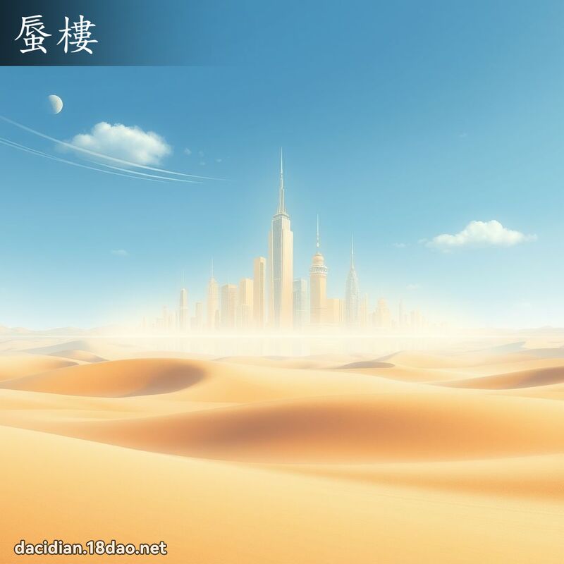 蜃楼 - 国语大辞典配图