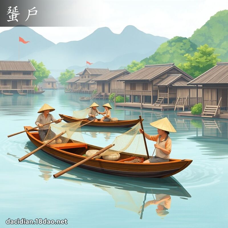 蜑戶 - 國語大辭典配圖
