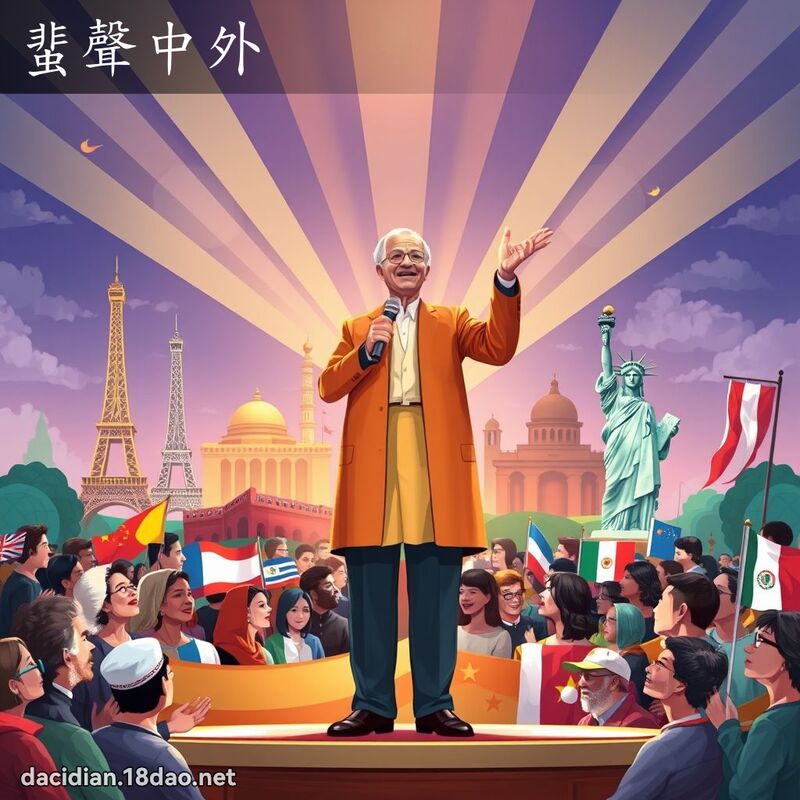 蜚聲中外 - 國語大辭典配圖