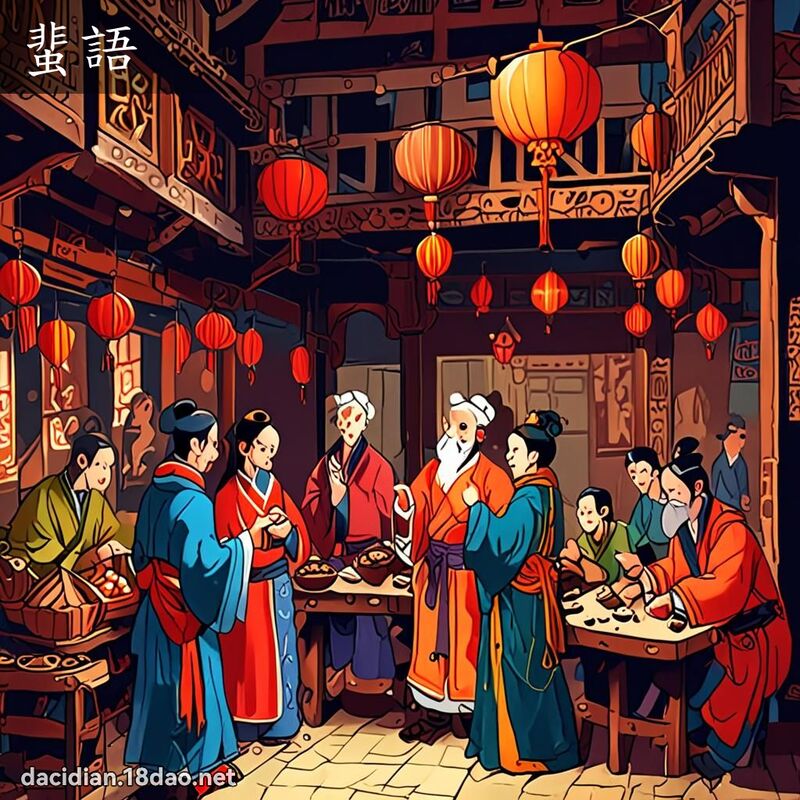 蜚语 - 国语大辞典配图
