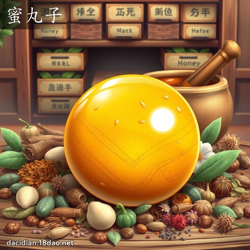 蜜丸子 - 國語大辭典配圖