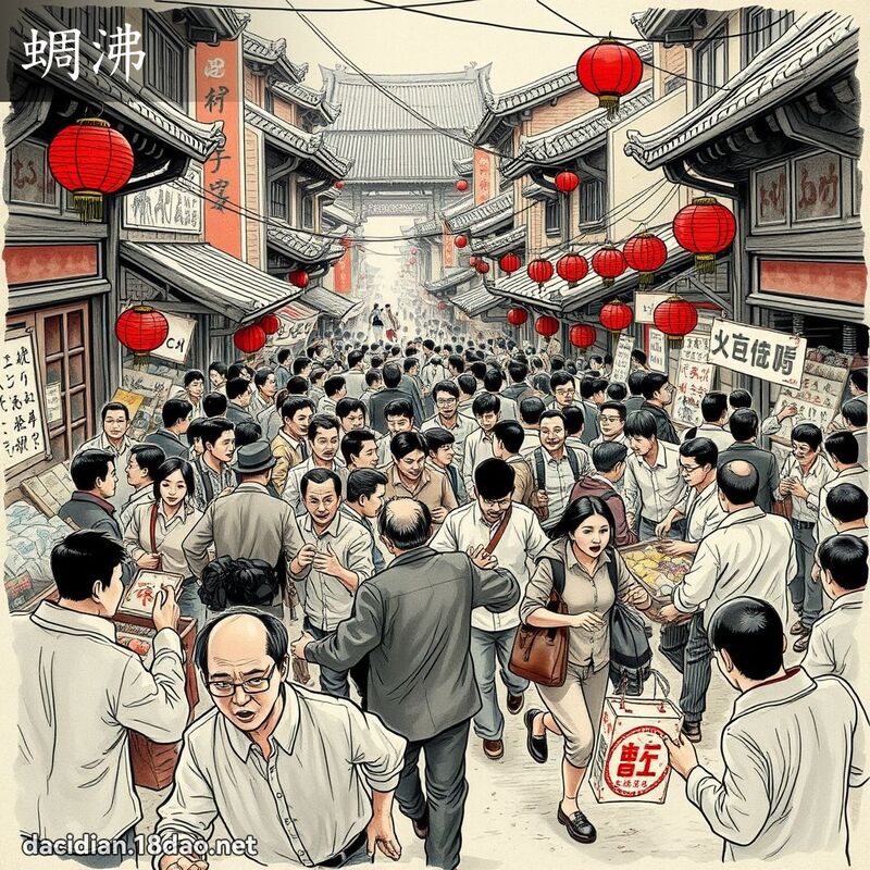 蜩沸 - 国语大辞典配图