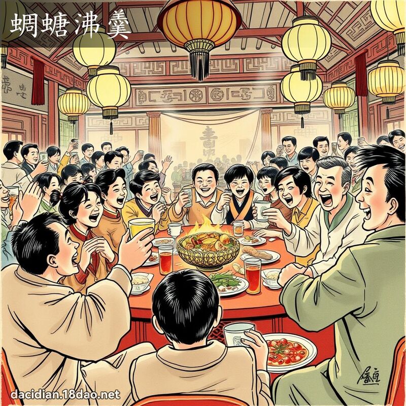 蜩螗沸羹 - 國語大辭典配圖
