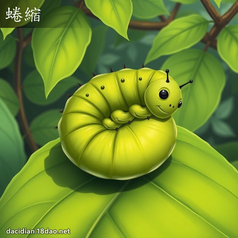 蜷缩 - 国语大辞典配图