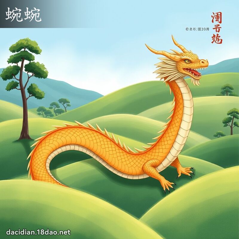 蜿蜿 - 國語大辭典配圖