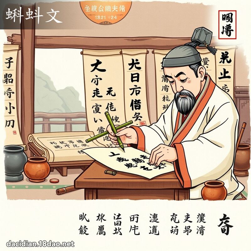 蝌蚪文 - 国语大辞典配图