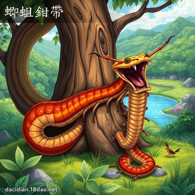 蝍蛆鉗帶 - 國語大辭典配圖