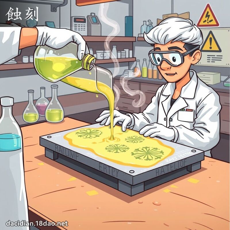 蝕刻 - 國語大辭典配圖