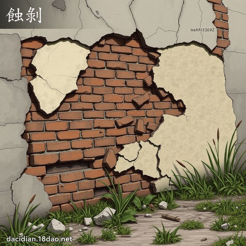 蚀剥 - 国语大辞典配图