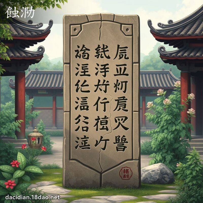蚀泐 - 国语大辞典配图