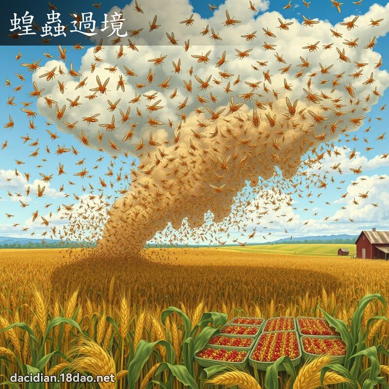 蝗蟲過境 - 國語大辭典配圖